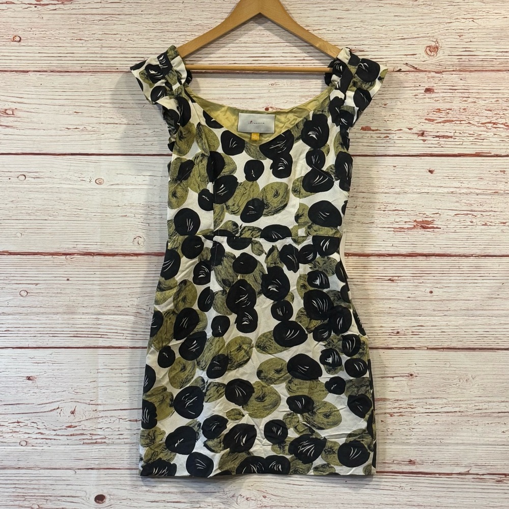 NWT Anthropologie Leifsdottir Leaf Print Mini Dress Sz 6 - Picture 3 of 15